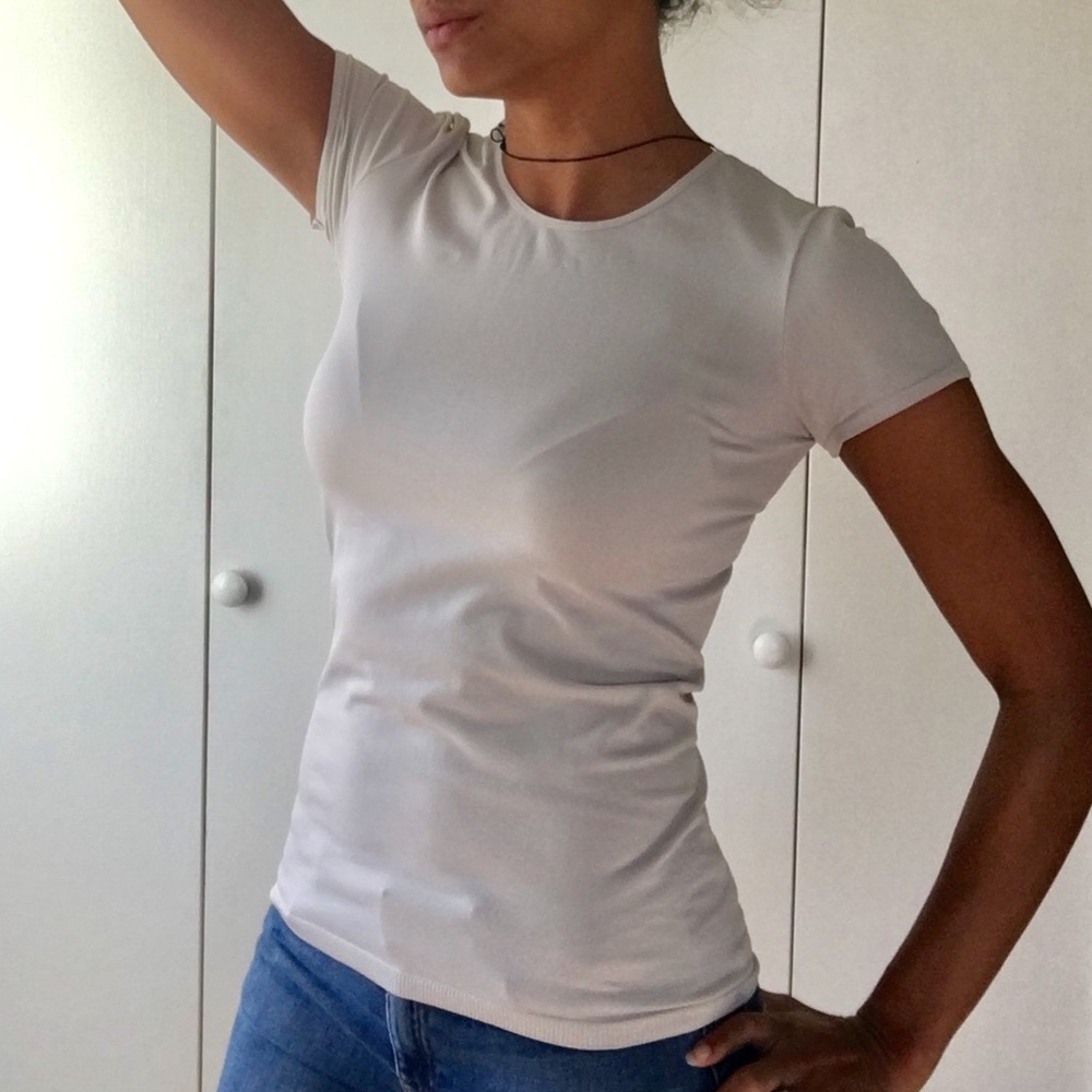Basic cream T shirt
